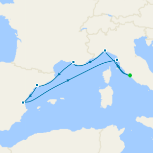 Mediterranean Fly Cruise from Rome