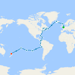 Dover to Auckland with Stay