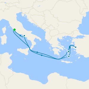 Greece, Turkey & Italy Fly Cruise from Rome