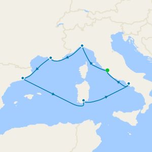 Italy, France & Spain Fly Cruise from Civitavecchia