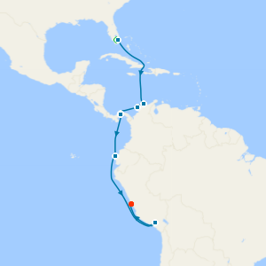 South America from Miami with 1nt Stay