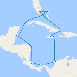 Panama Canal from Miami with 1nt Stay