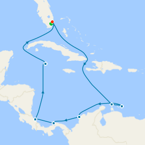 Southern Caribbean with Panama from Ft. Lauderdale with 1nt Stay