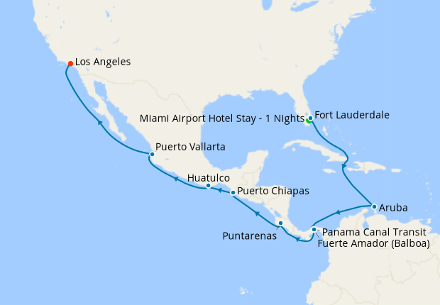 Panama Canal from Ft. Lauderdale with 1nt Stay, Princess Cruises, 1st