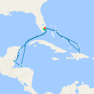 Caribbean Adventurer from Ft. Lauderdale with 1nt Stay