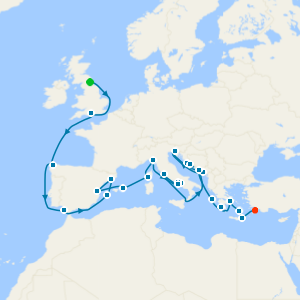 Spain, Amalfi & Dalmatian Coasts with Greek Islands from Newcastle