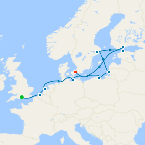 Baltic Cities from Southampton to Copenhagen with Stay