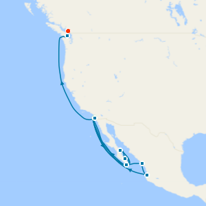 Baja Peninsula, Mexican Riviera & Pacific Coast with San Diego and Vancouver Stays