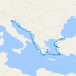 Greek Island Gems & Dalmatian Delights with Istanbul & Venice Island Stays