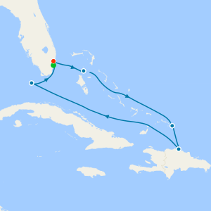 Tropical Caribbean from Ft. Lauderdale with Miami Beach Stay