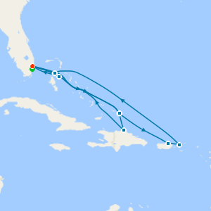 Tropical & Eastern Caribbean from Ft. Lauderdale with Miami Beach Stay