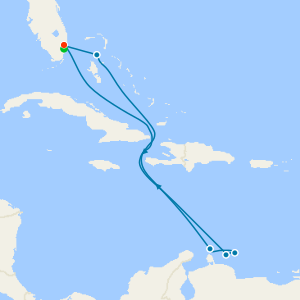 Southern Caribbean Seafarer from Ft. Lauderdale with Miami Beach Stay