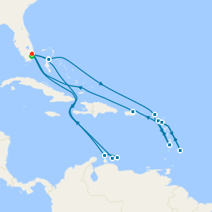 Southern & Eastern Caribbean from Ft. Lauderdale with Miami Beach Stay