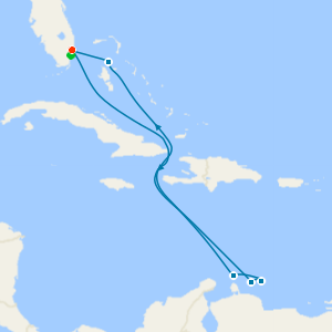 Southern Caribbean Seafarer from Ft. Lauderdale with Miami Beach Stay