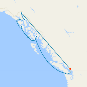 Alaska from Vancouver with Stay