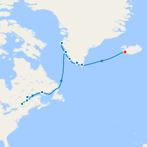 Quebec, Greenland & Iceland with Montreal and Reykjavik Stays
