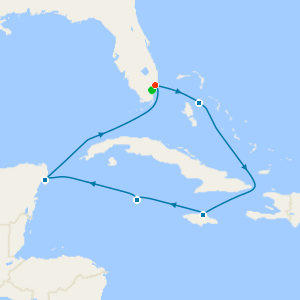 Western Caribbean from Ft. Lauderdale with 1nt Stay