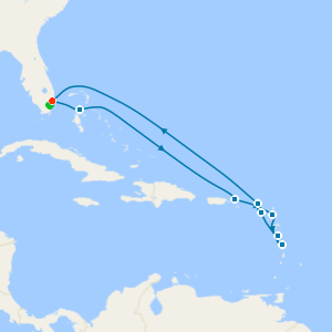 Eastern Caribbean Wayfarer from Ft. Lauderdale with 1nt Stay