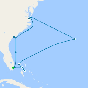 Atlantic & Balmy Bermuda from Miami