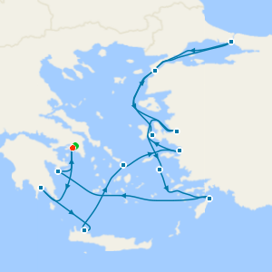 Greek Isles, Ephesus & Turquoise Coast from Athens with Stay
