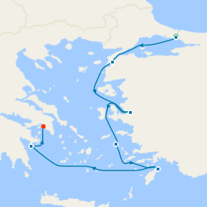 Turkey & Greek Isle Gems from Istanbul with Stay
