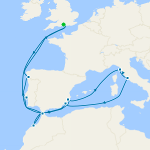 Western Mediterranean from Southampton