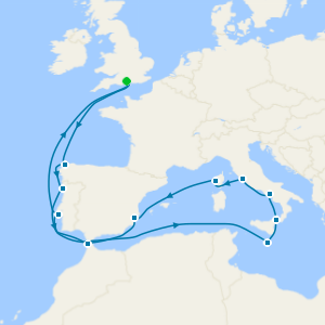 Western Mediterranean from Southampton