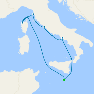 France & Italy from Malta