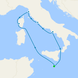 France & Italy from Malta