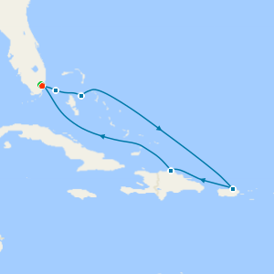 Eastern Caribbean from Miami with 1nt Stay