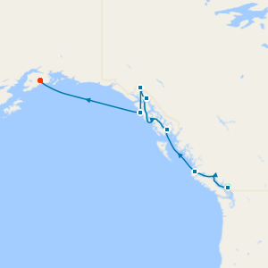 Alaska from Vancouver to Seward with Stay