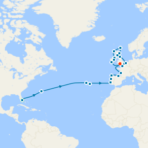 Grand Epic Passage to Hibernia from Miami to Southampton with Stay