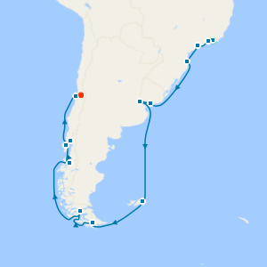 Palms to Penguins with Rio de Janeiro & Santiago Stays