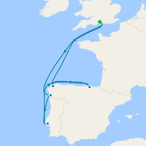ANTHEM'S FAREWELL NO-FLY VOYAGE!  Spain & Portugal from Southampton