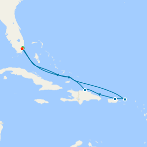 Tortola, Antigua & Bahamas with Miami Beach Stay