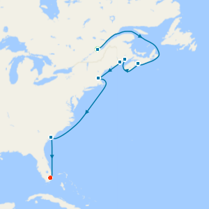 Canada & Carolina with Miami Beach and Quebec Stays