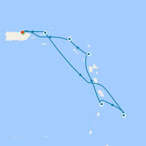 Saint Isles & Seas of the Caribbean from San Juan with Stay