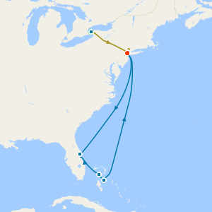 Niagara Falls & Bahamas & Perfect Day from Cape Liberty with Stays