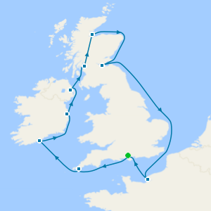 British Isles with France & Belfast from Southampton