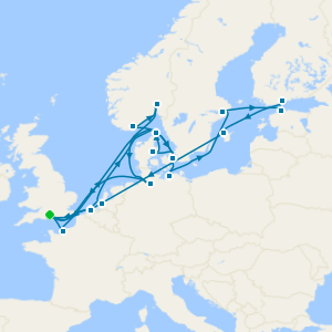 British Isles from Southampton