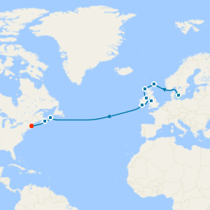 British Isles & Canadian Passage from Copenhagen with Stay