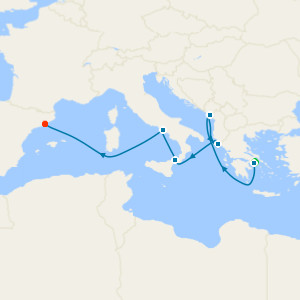 Mediterranean with Greece & Italy from Athens with Stay