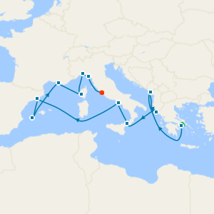 Mediterranean with Greece, France & Italy from Athens with Stay