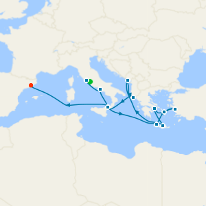 Mediterranean with Greek Isles, Italy & Turkey from Rome with Stay