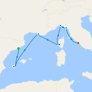 Mediterranean Fly Cruise with France & Italy from Barcelona