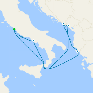 Mediterranean and Adriatic cruise from Civitavecchia (Rome)