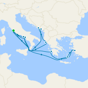 Mediterranean, Aegean & Adriatic from Rome