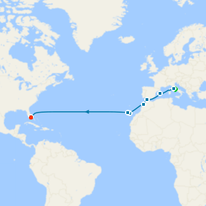 Moroccan Passage from Rome with Rome & Miami Beach Stays