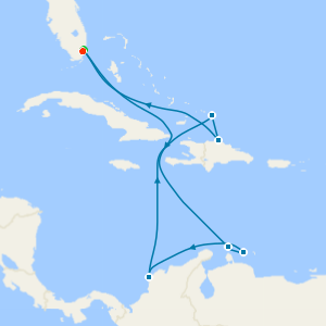 Colourful Curacao to the Charming Caymans with Miami Beach Stay