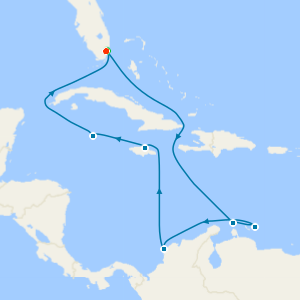 Miami to the Cayman Islands with Miami Beach Stay